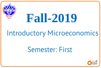 Introductory Microeconomics | Fall,2019 | BCIS photo